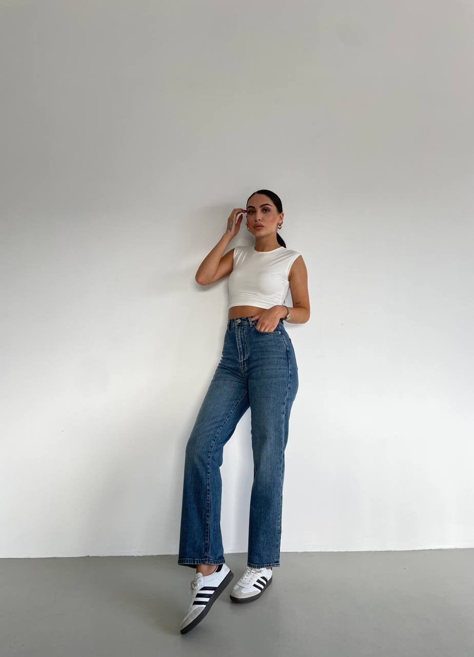 Rosa Straight Fit Denim Pantolon