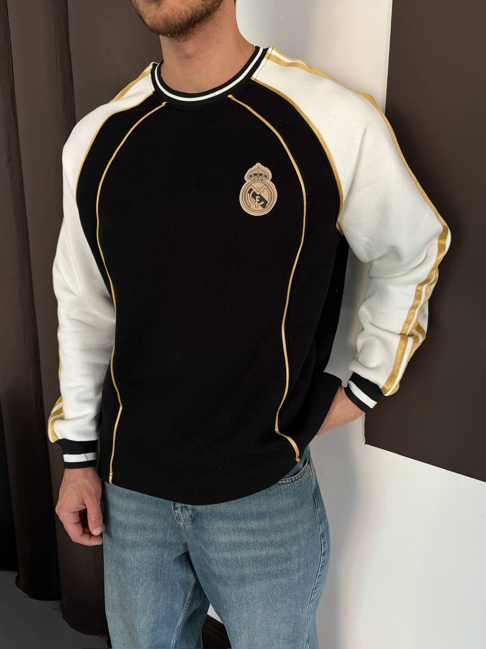 Luis Oversize Kesim Realmadrid Temalı Erkek Forma Sweathirt