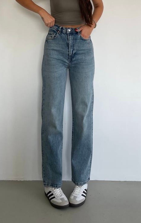 Hilary Straight Fit Denim Trousers