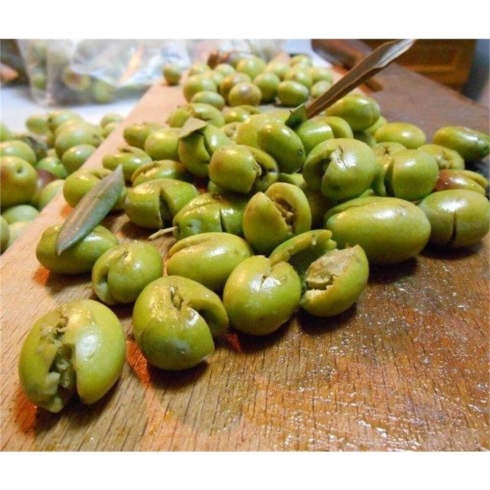 Yeni Mahsül TAŞ KIRMASI YEŞİL ZEYTİN (1 KG) Çekirdekli