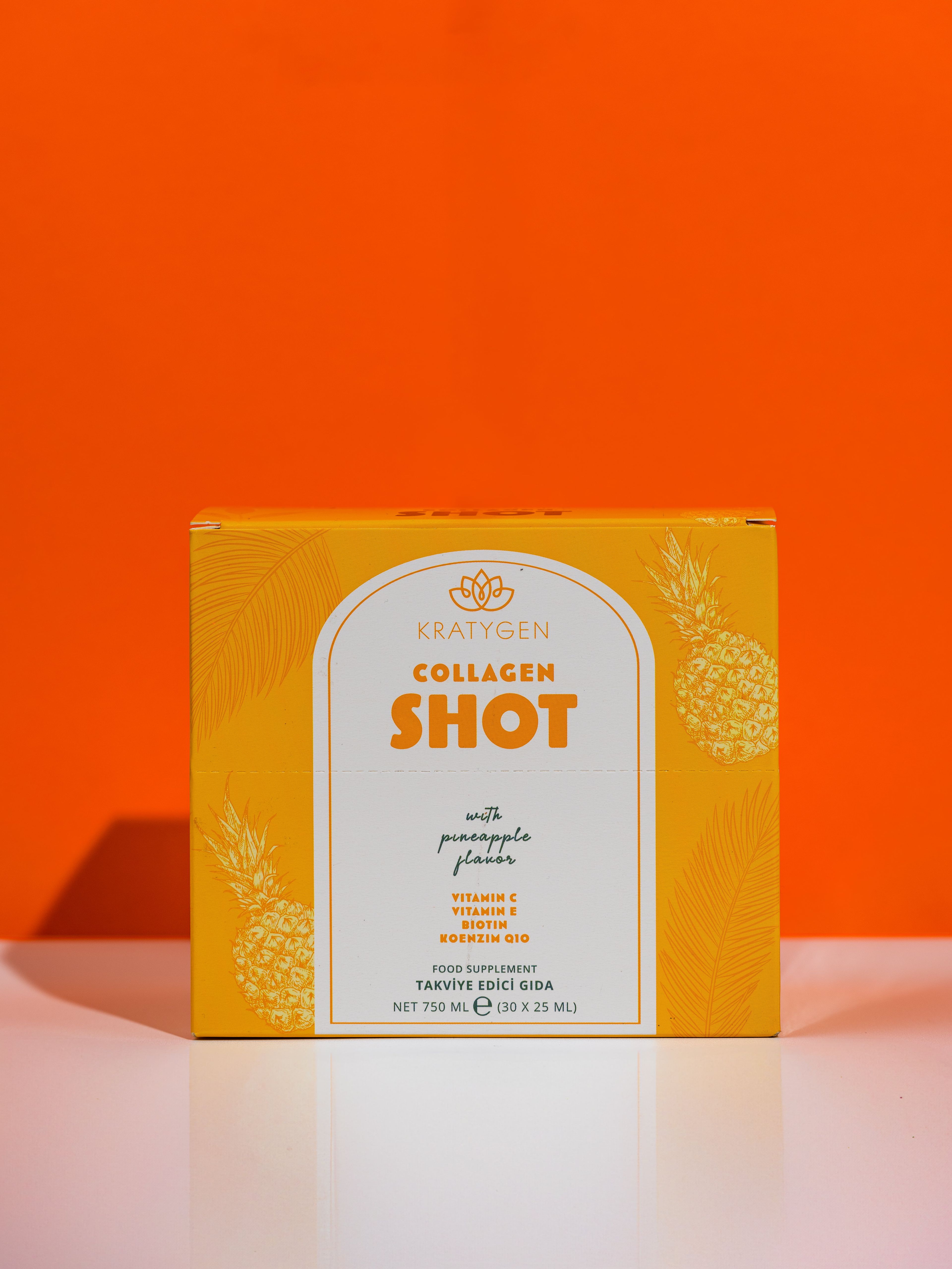 Kratygen Ananas Aromalı Kolajen Shot