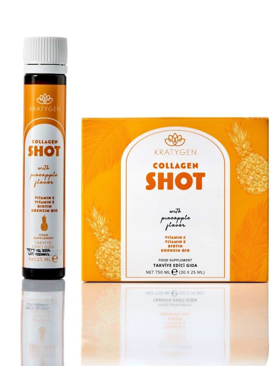 Kratygen Ananas Aromalı Kolajen Shot