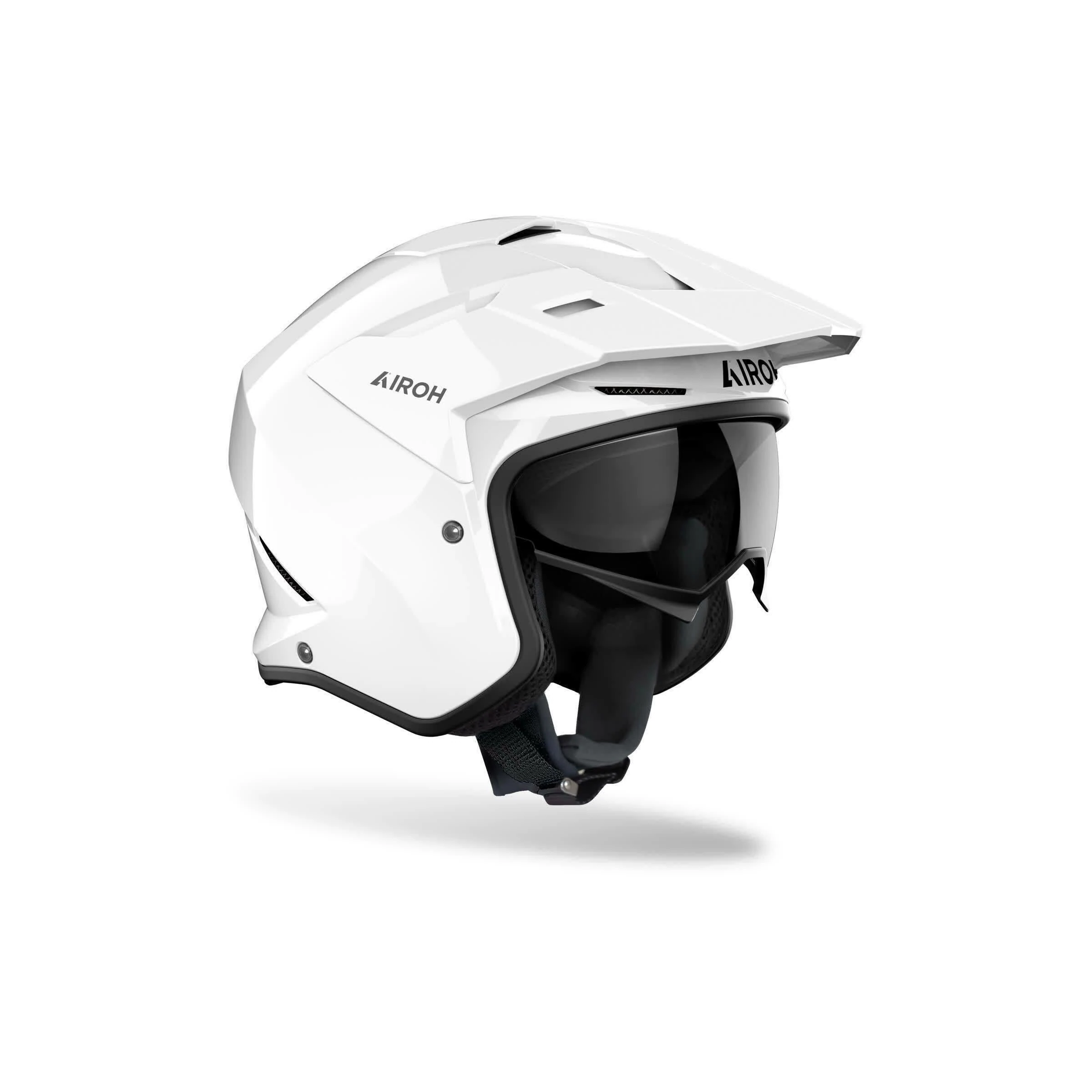 Aıroh Kombakt Color Whıte Gloss Kask