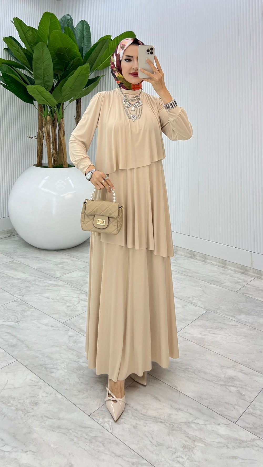 Taş Premium Diva Elbise Tesettür Giyim