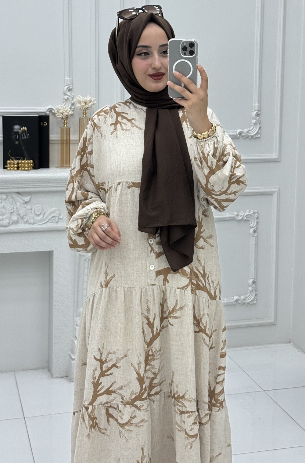 Işıl Elbise Karamel