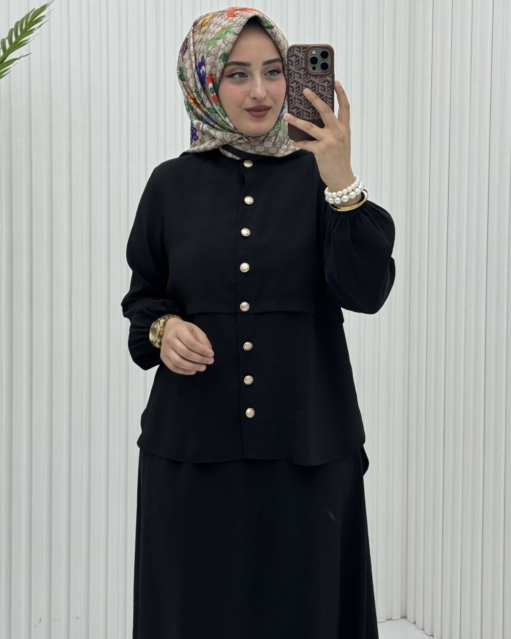 Ayliz Etek Takım Siyah