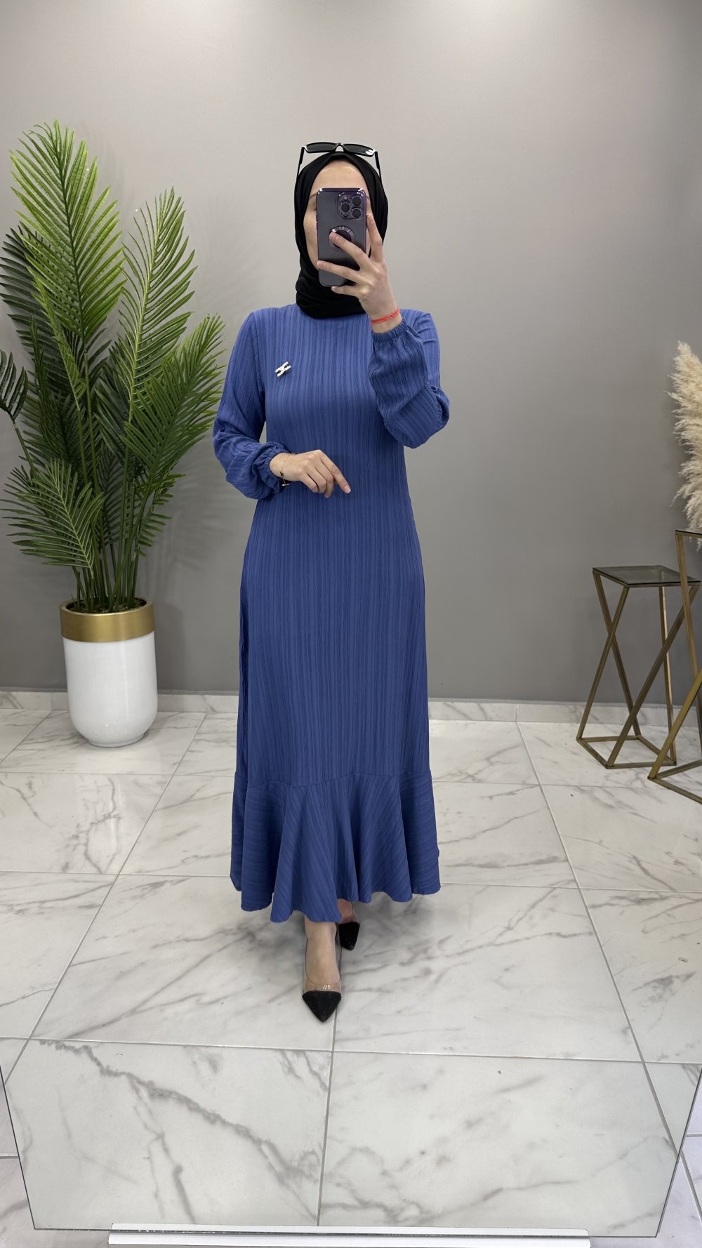 Dilara Elbise İndigo
