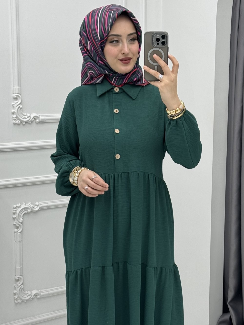 Yasmin Elbise Zümrüt