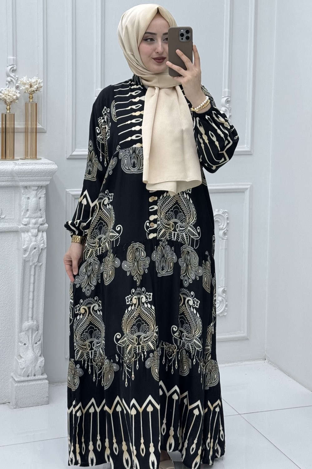 Nilüfer Elbise Siyah