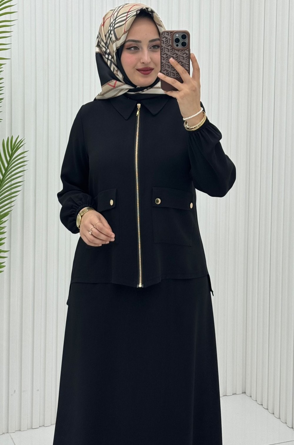İrem Etek Takım Siyah