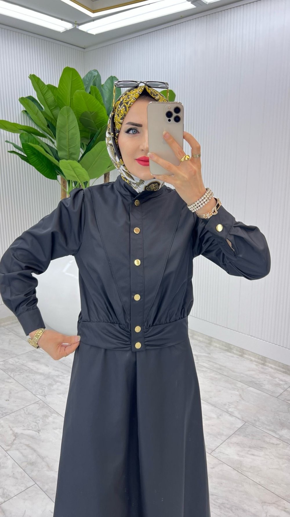 Siyah Premium Gizem Takım Tesettür Giyim