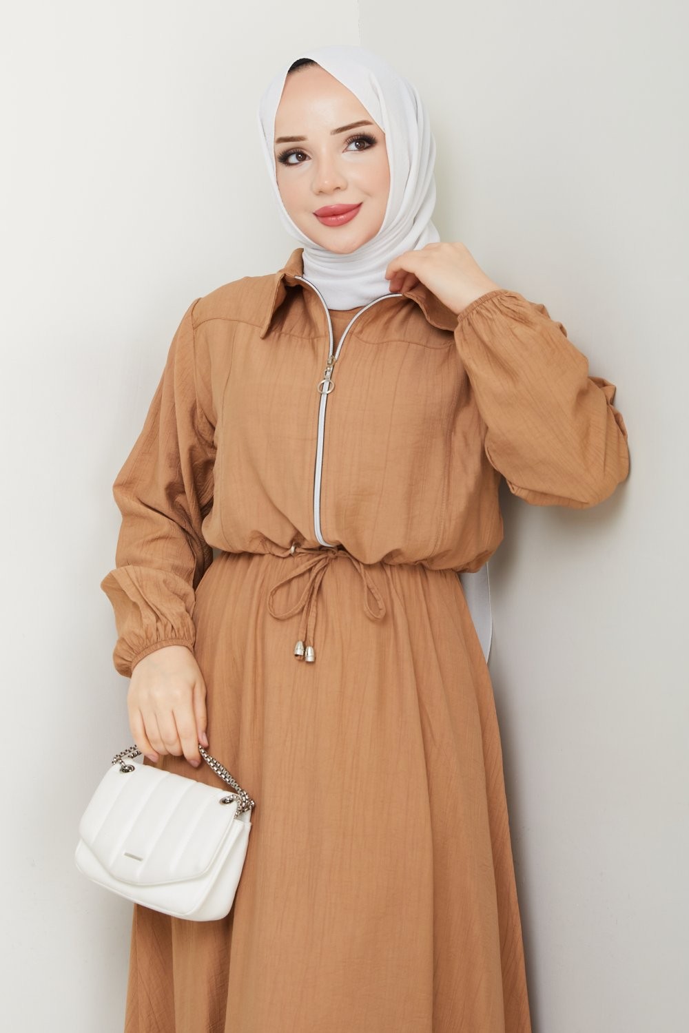 Vizon Moda Fermuar Elbise Takım