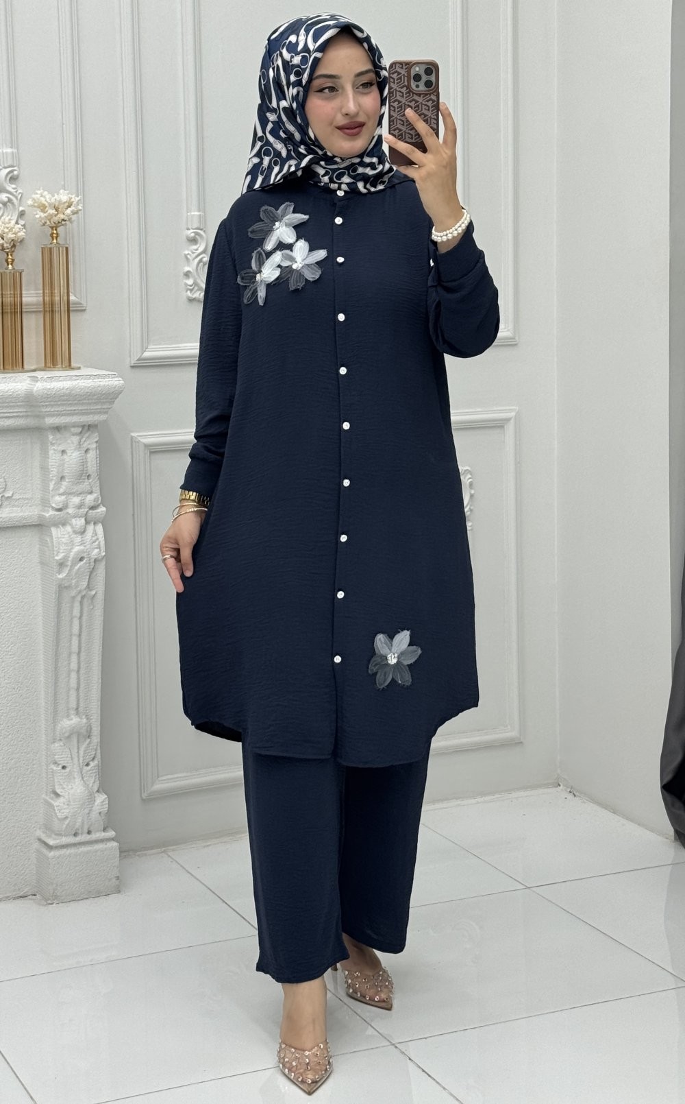 Açelya Takım Lacivert