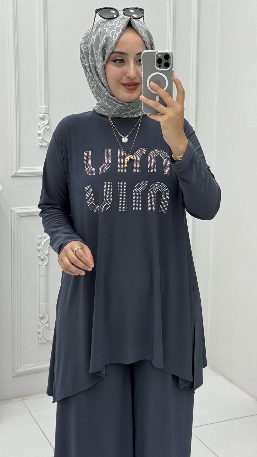 Miu Miu Takım Antrasit