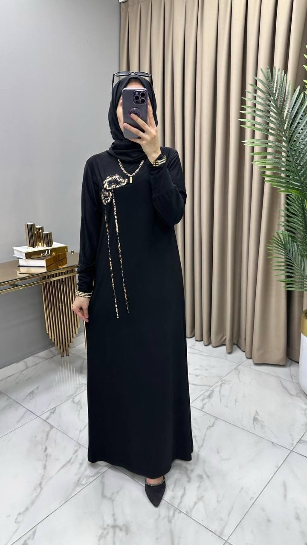 Ahunaz Elbise Siyah