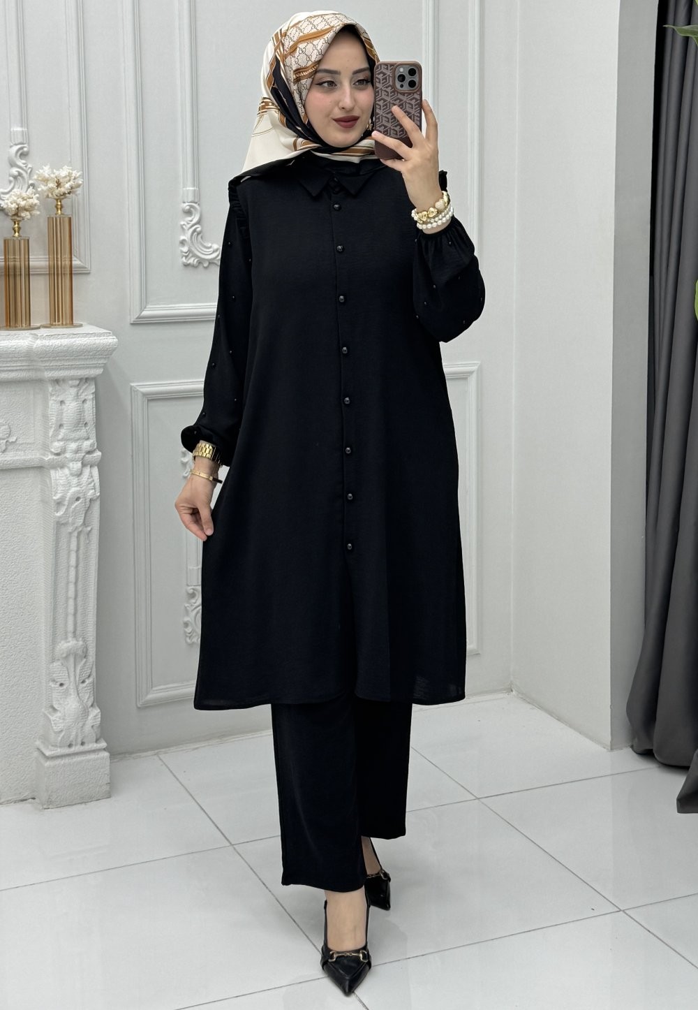 Meral Takım Siyah