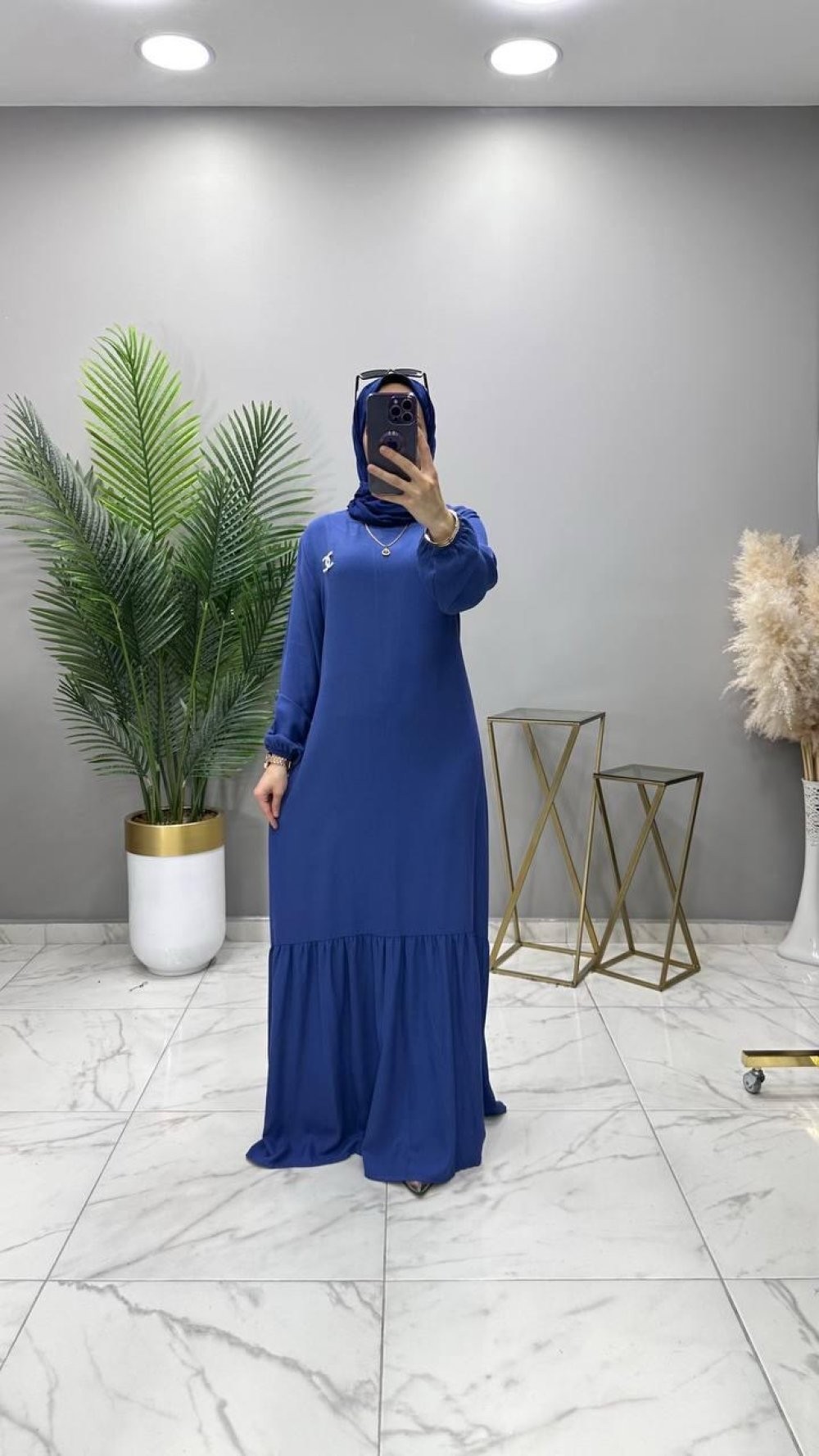 Nurgül Elbise İndigo