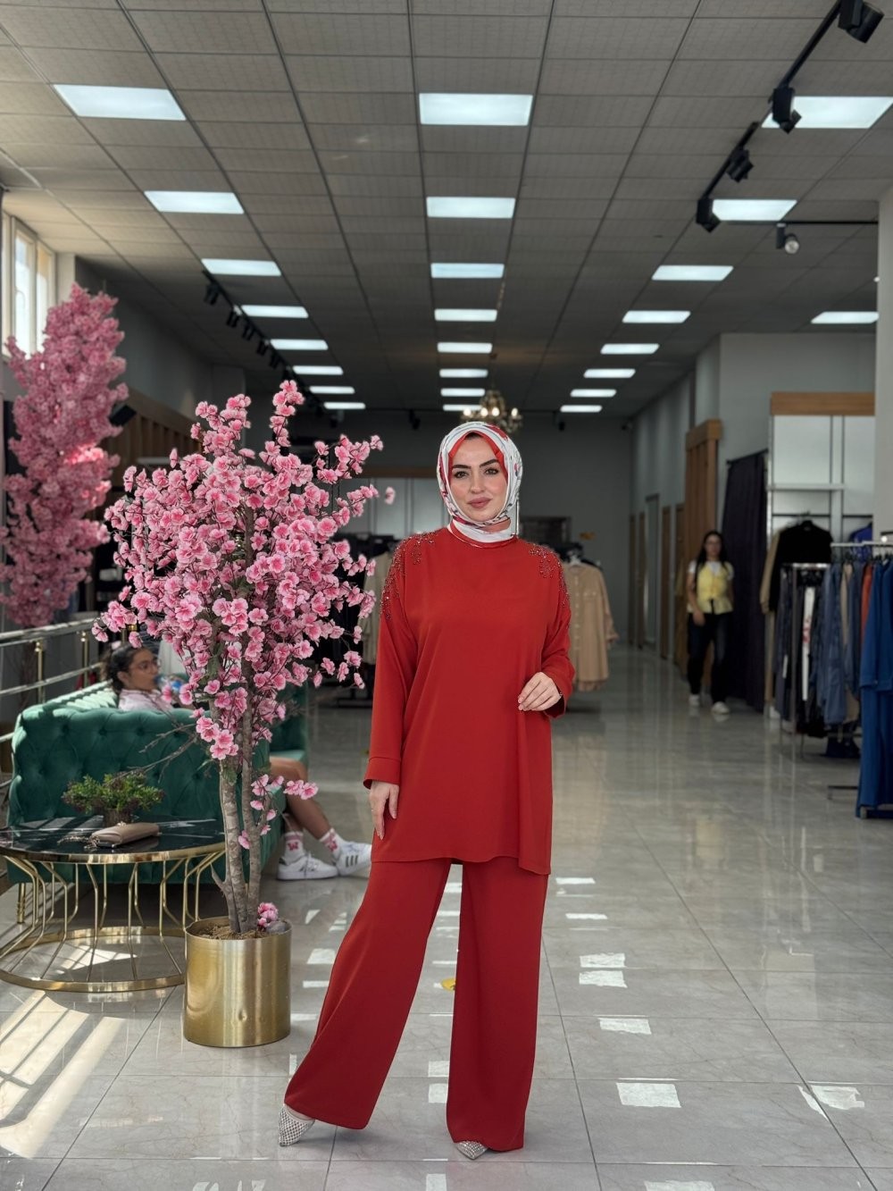 Yaprak Panolon Takım-Turuncu