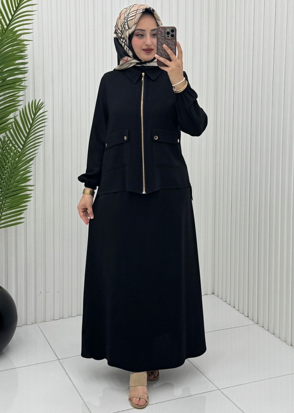İrem Etek Takım Siyah