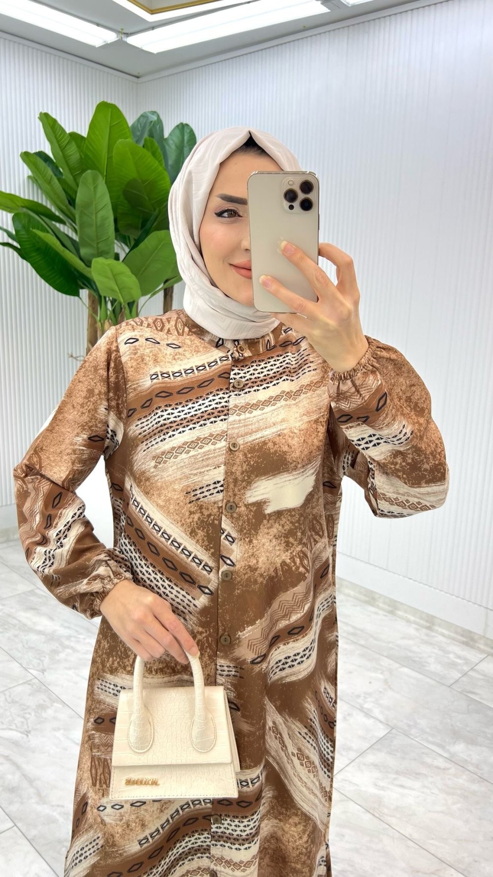 Kahve Şura Takım Tesettür Giyim
