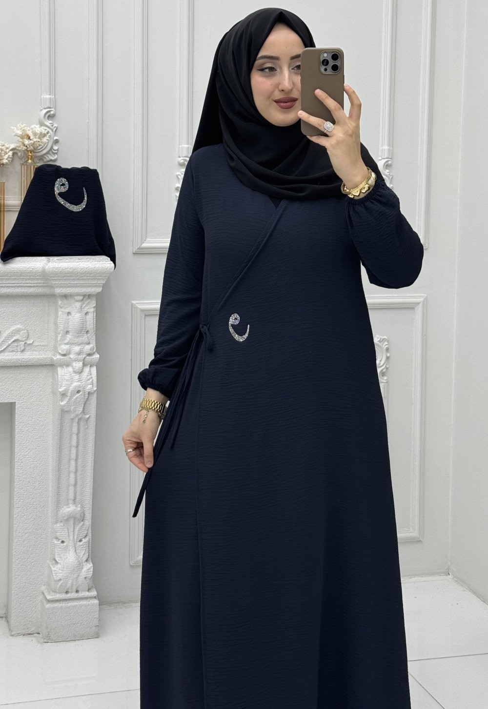 Mihri Namaz Elbise Lacivert