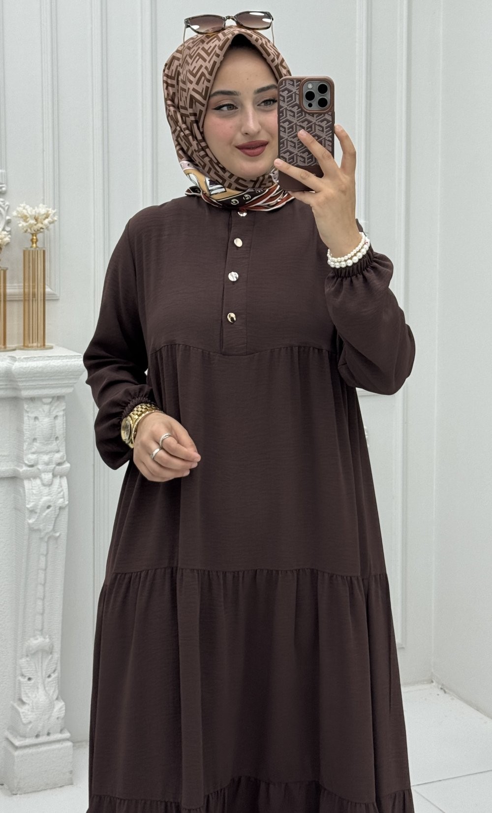 Melek Elbise Kahverengi