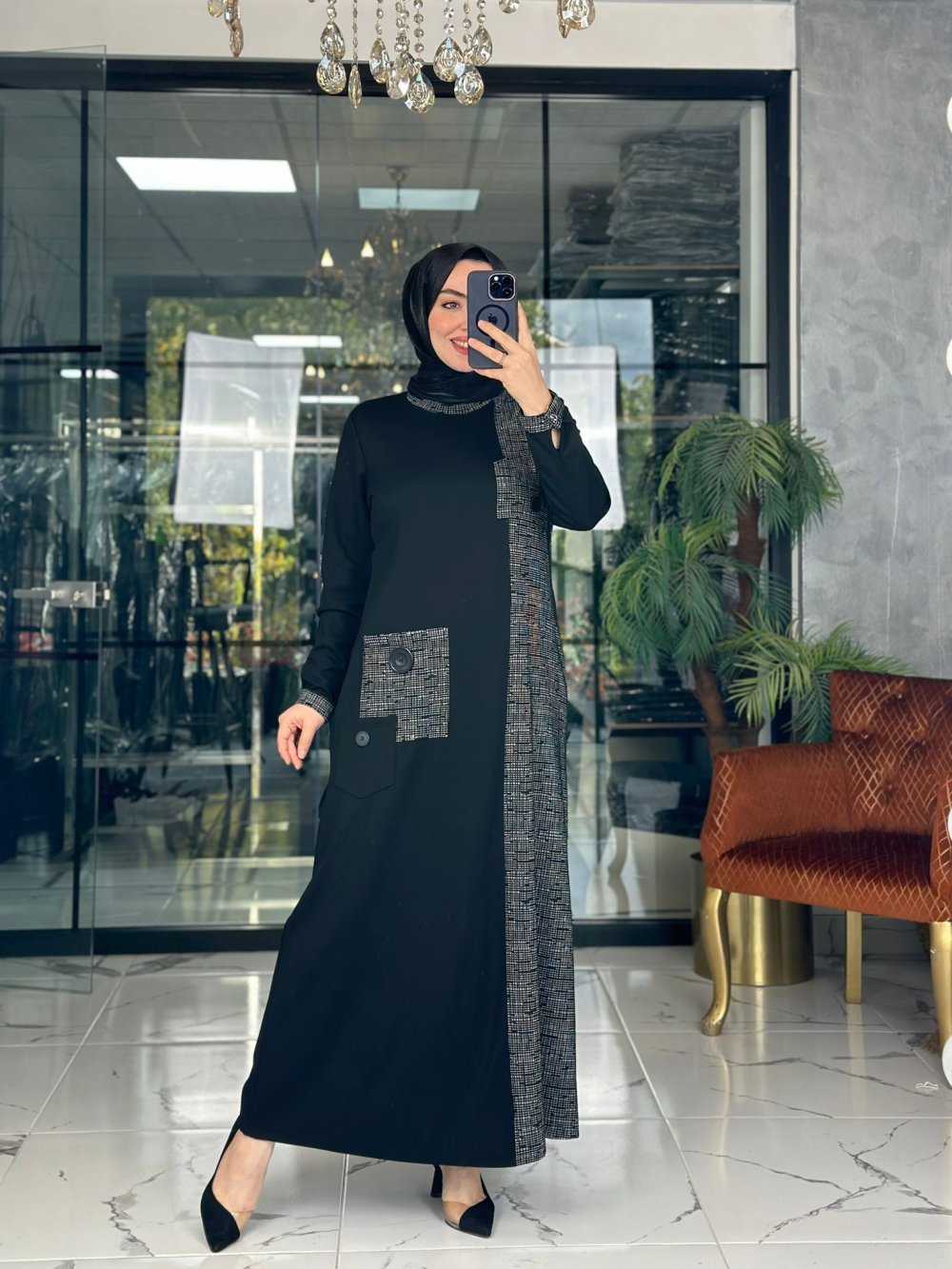 Nare Elbise Antrasit