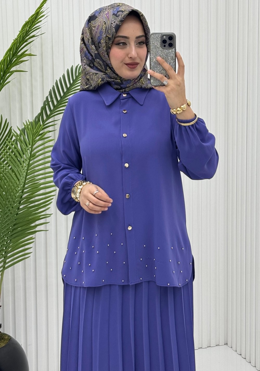 Hesna Takım Lila