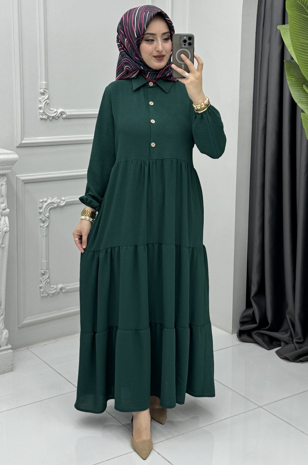 Yasmin Elbise Zümrüt