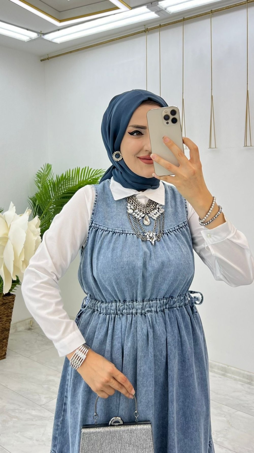 Rengin Kot Jile Veya Takım Tesettür Giyim