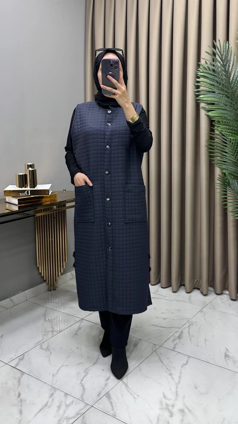 Nida Kapitone Yelek Füme