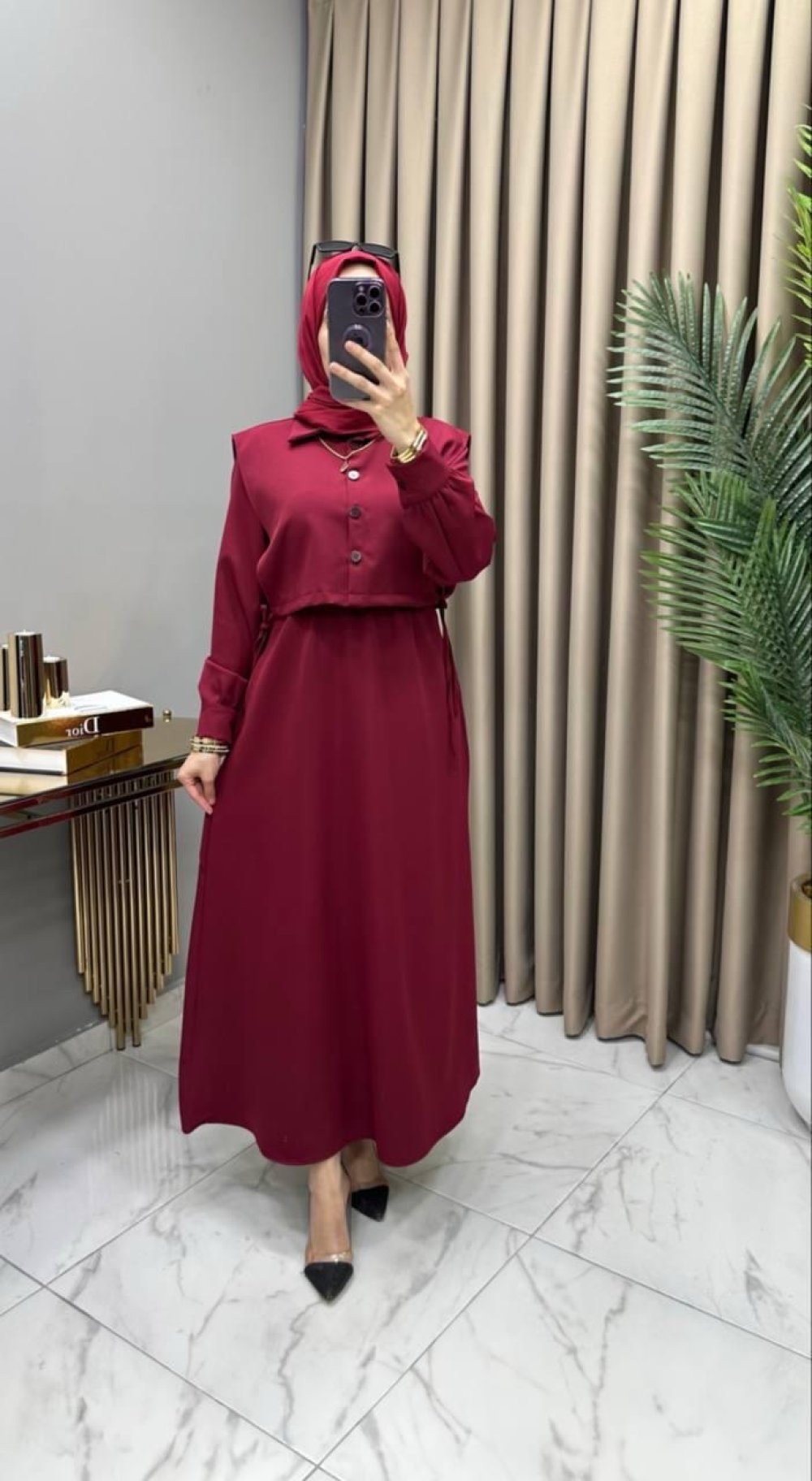 Irmak İkili Takım Bordo