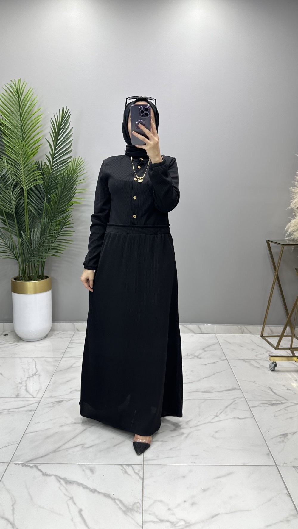 Nurdan Elbise Siyah 