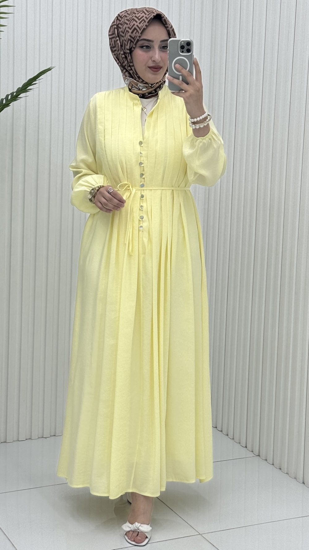Gizem Elbise Sarı