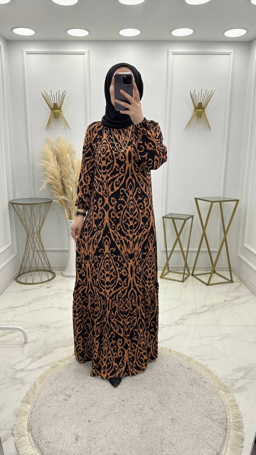 Mısra Elbise Siyah 