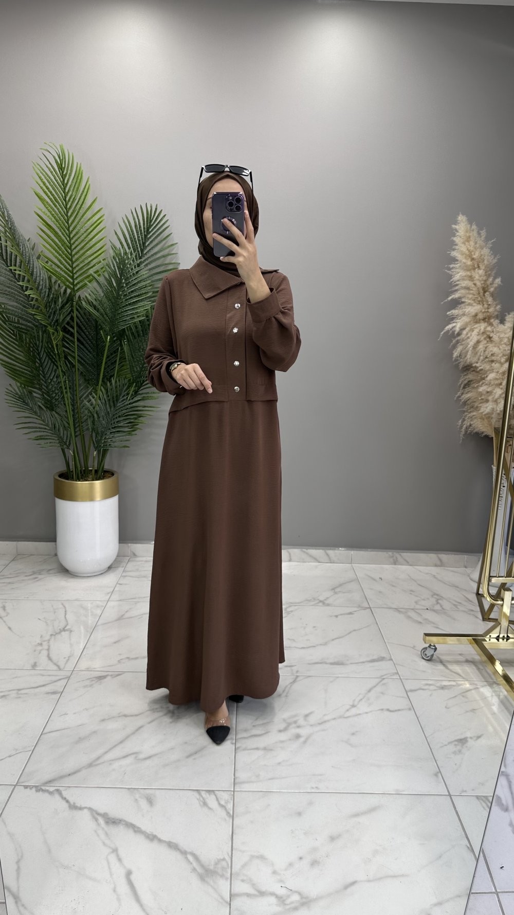 Arya Elbise Kahve 