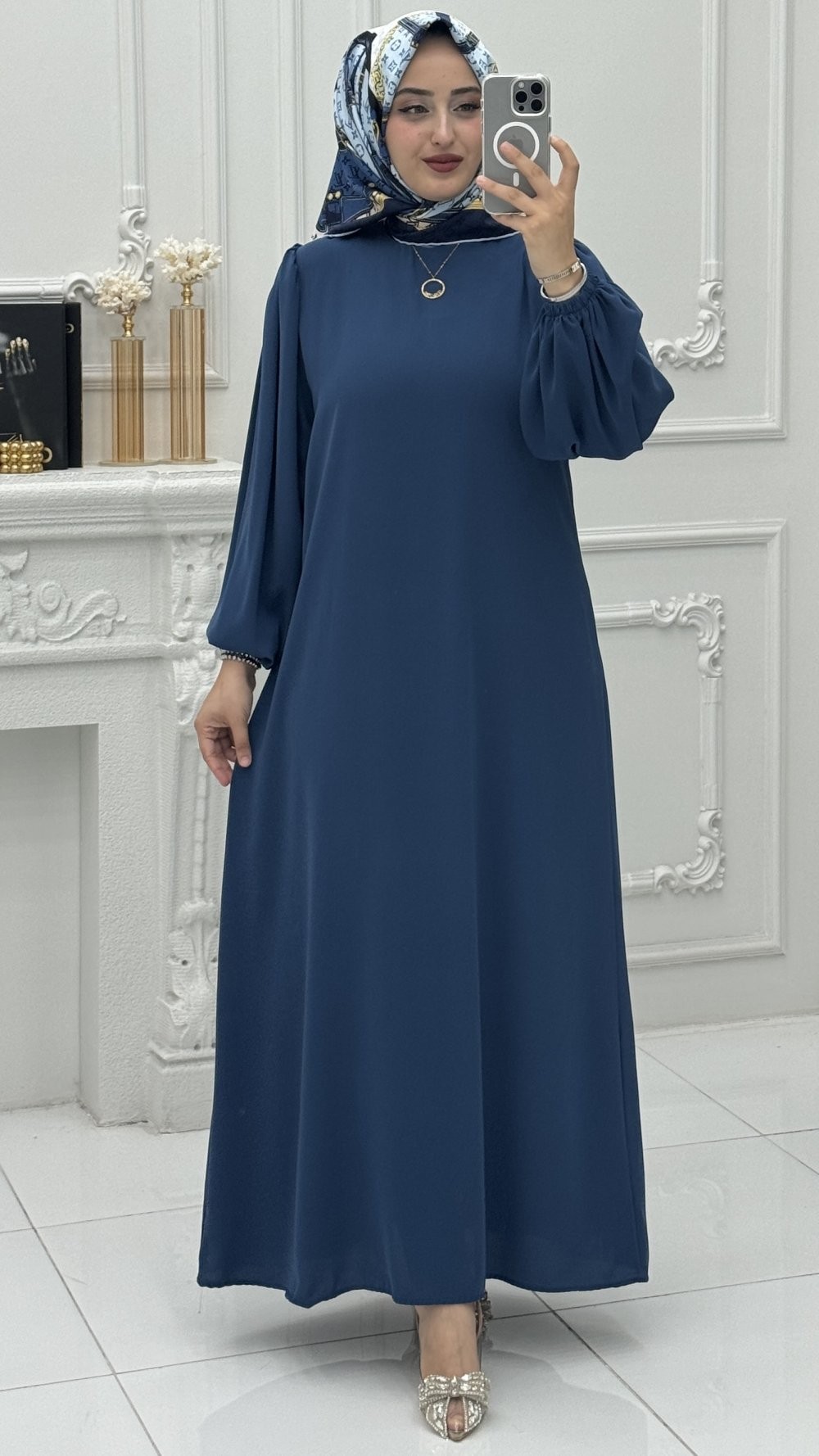 Serpil Elbise İndigo