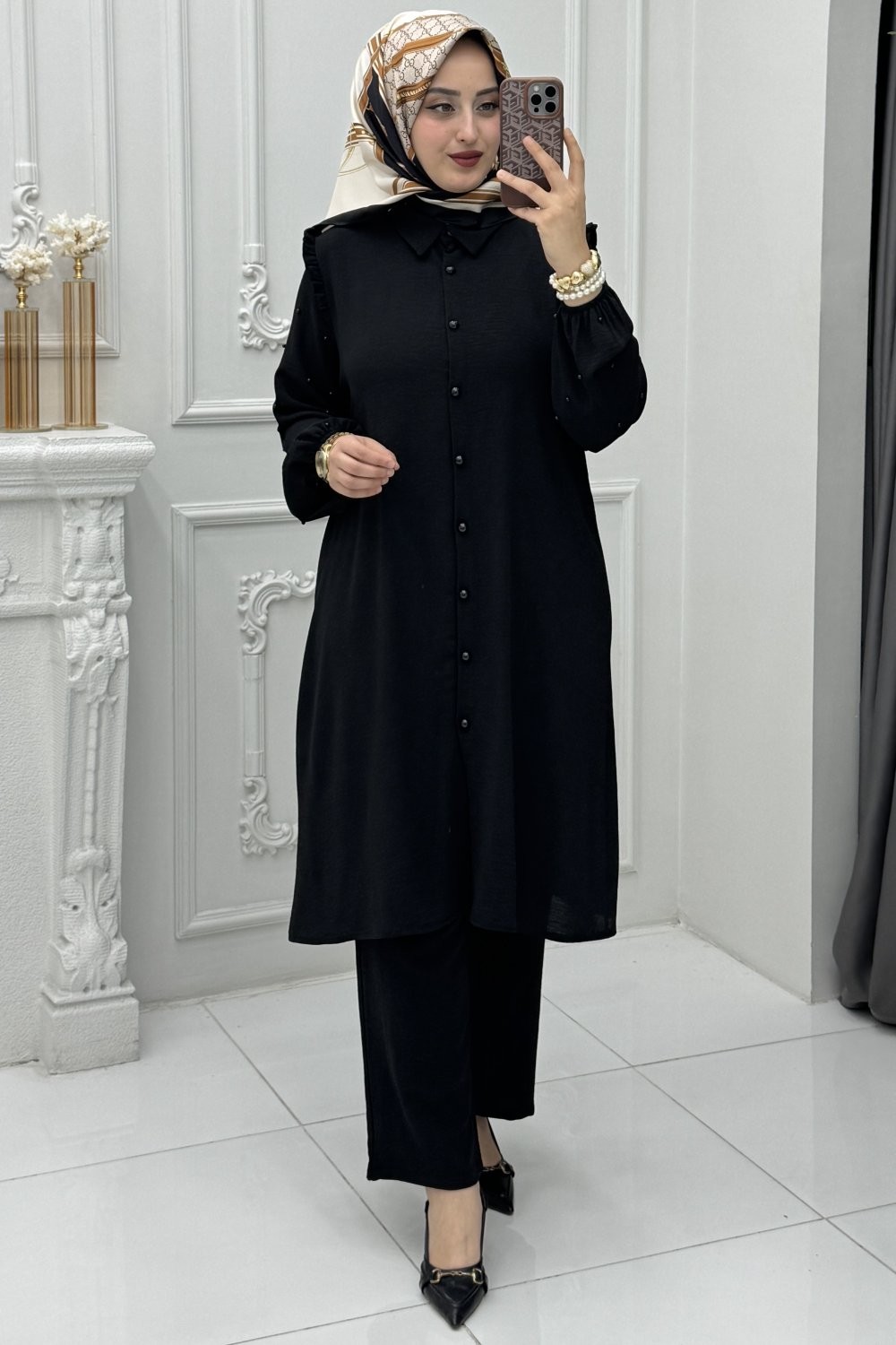 Meral Takım Siyah