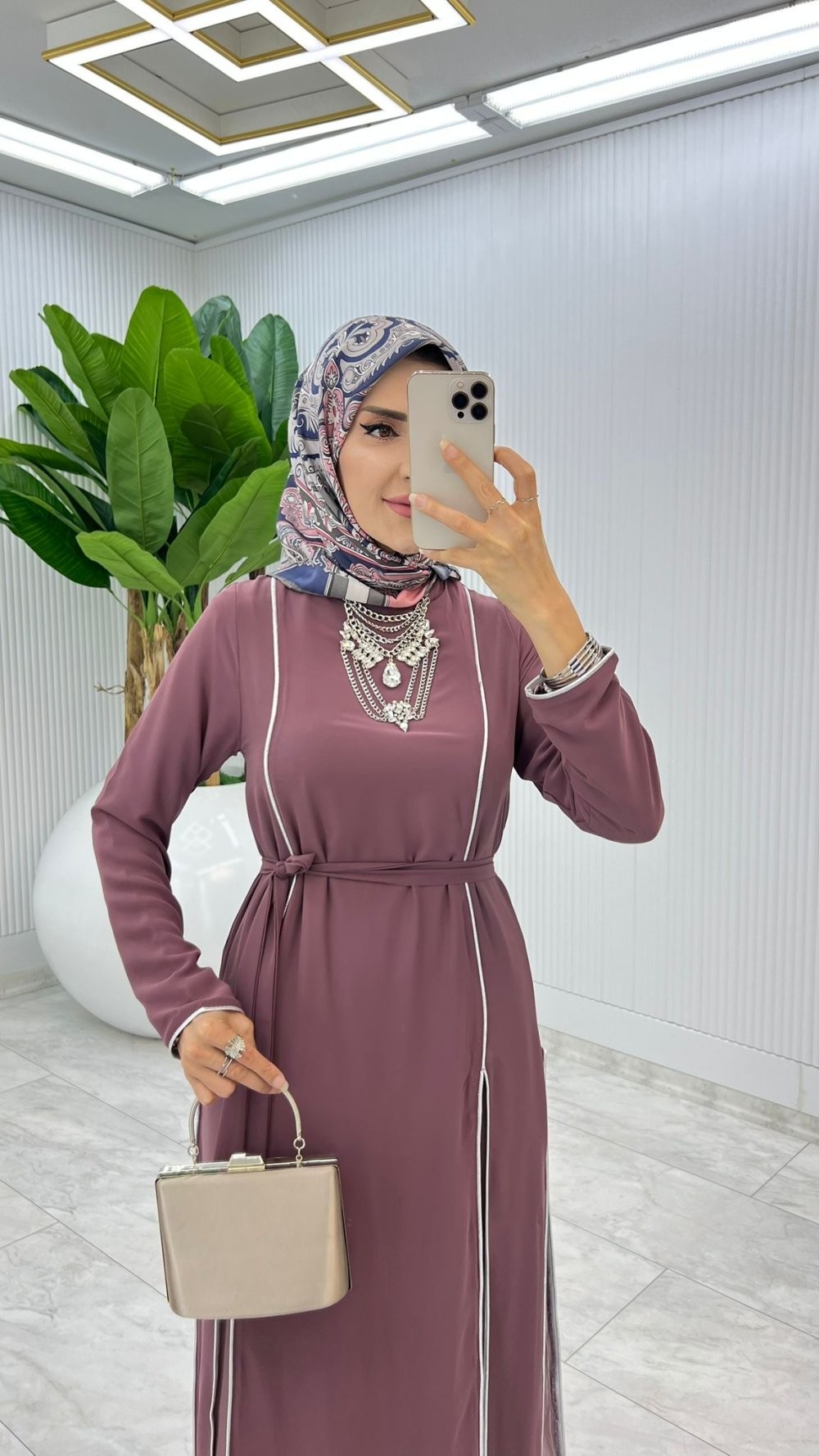 Gül Premium İkili İmren Takım Tesettür Giyim