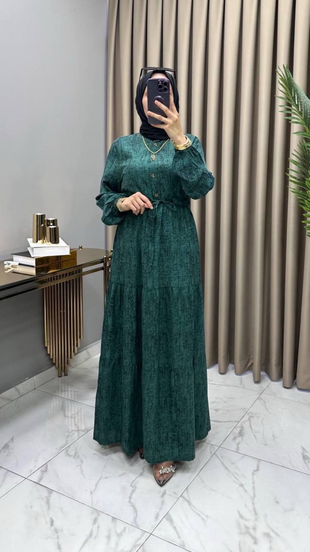 Ayça Elbise Zümrüt 