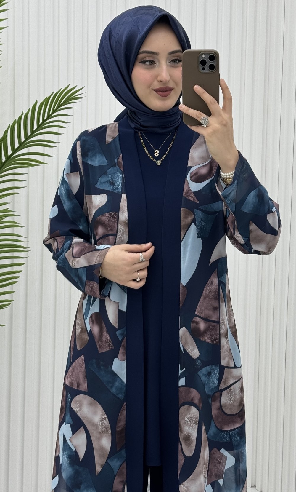 Bahar 3 lü Takım Lacivert
