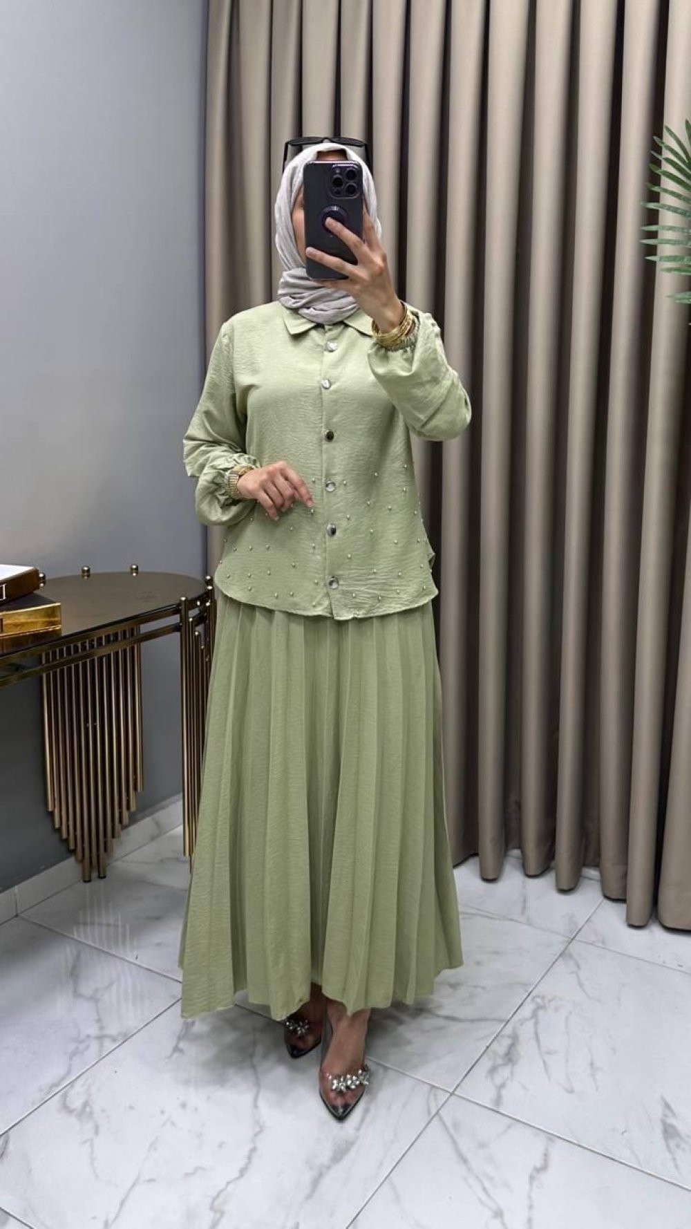 Suzan Etekli Takım Mint 