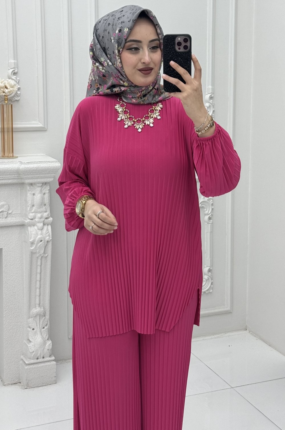 Twin Takım Fuşya