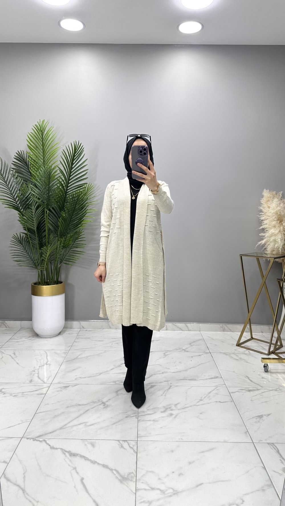 Nazlı Hırka Krem