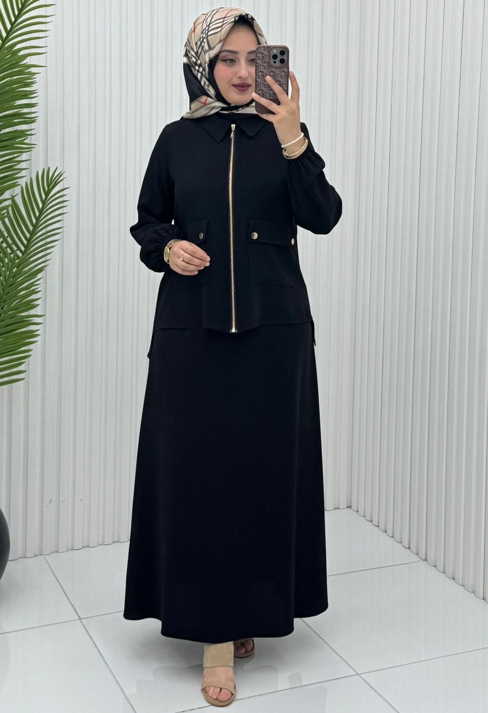 İrem Etek Takım Siyah