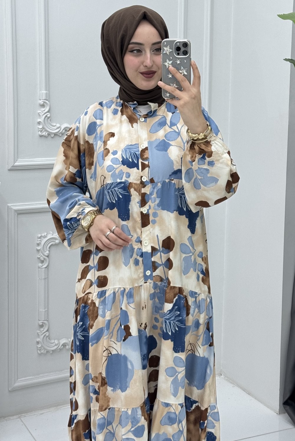 Alaçatı Elbise Kahverengi