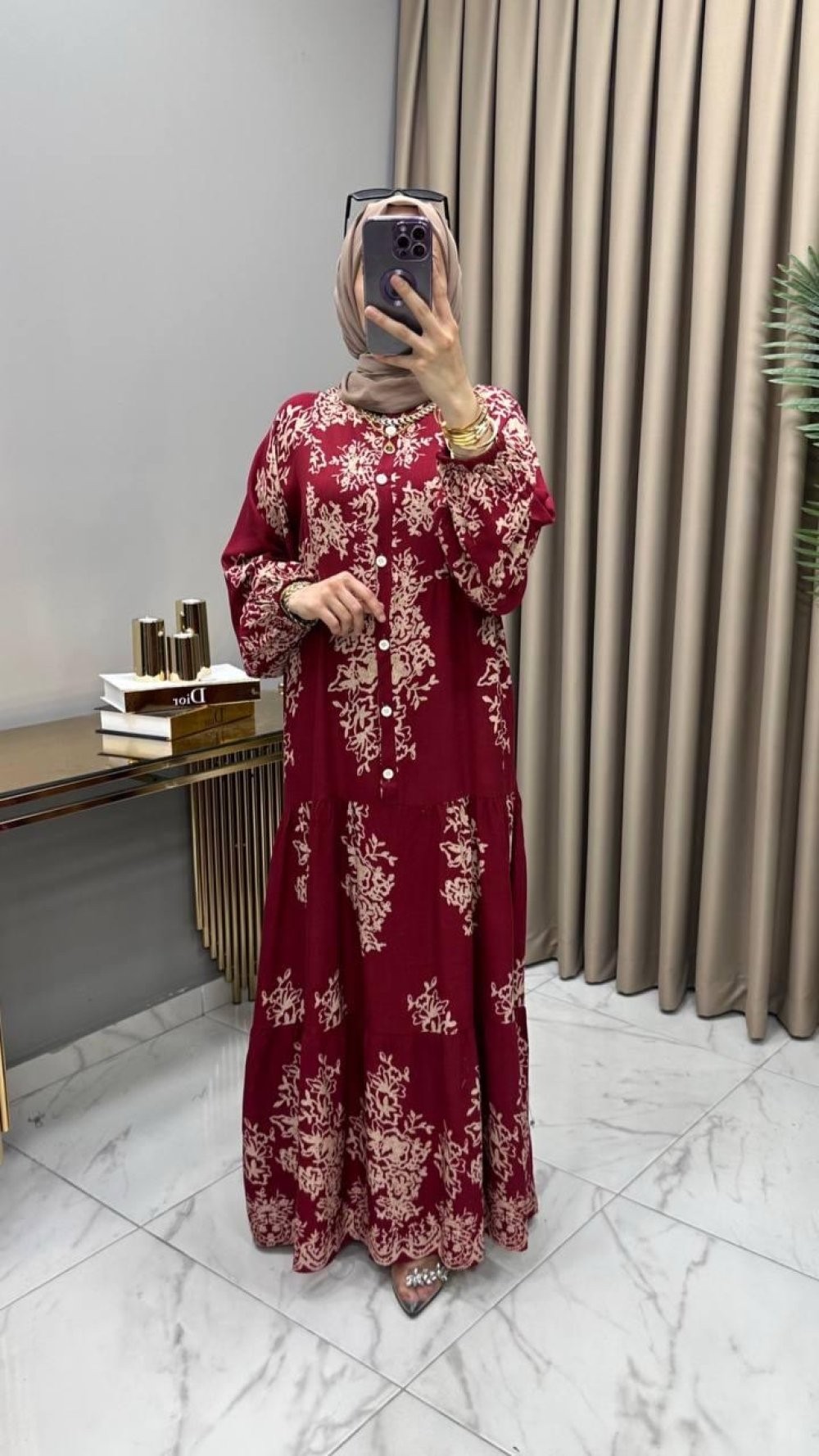Hürrem Elbise Bordo