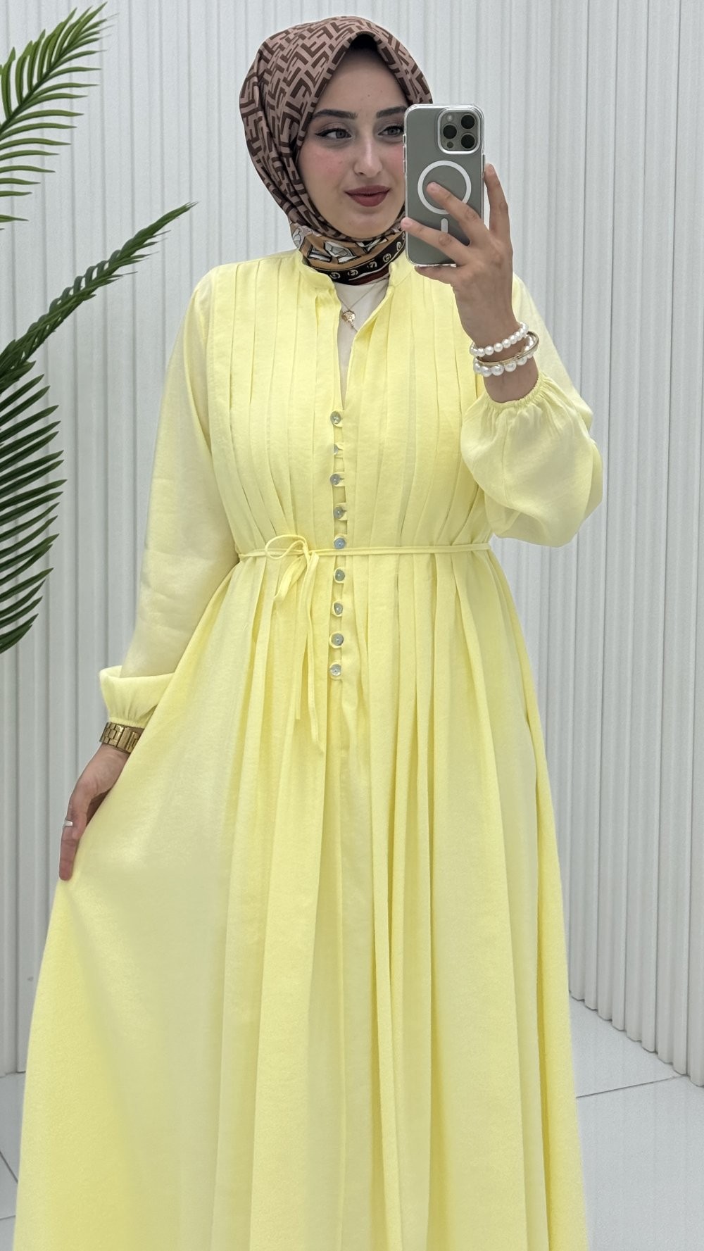 Gizem Elbise Sarı