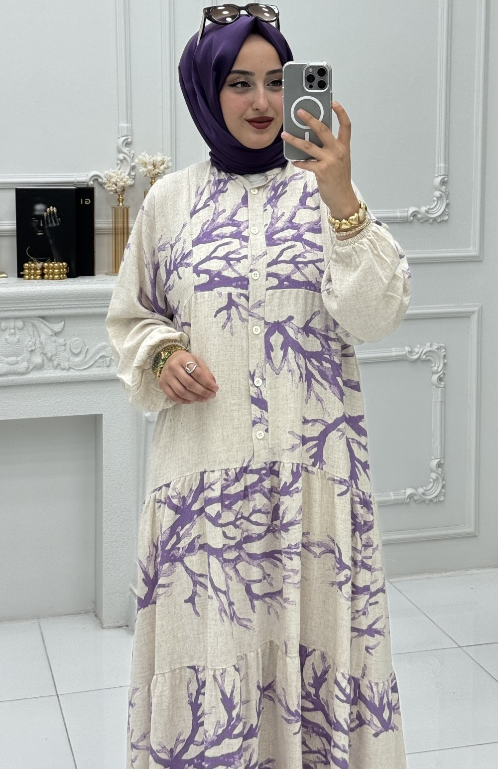 Işıl Elbise Lila