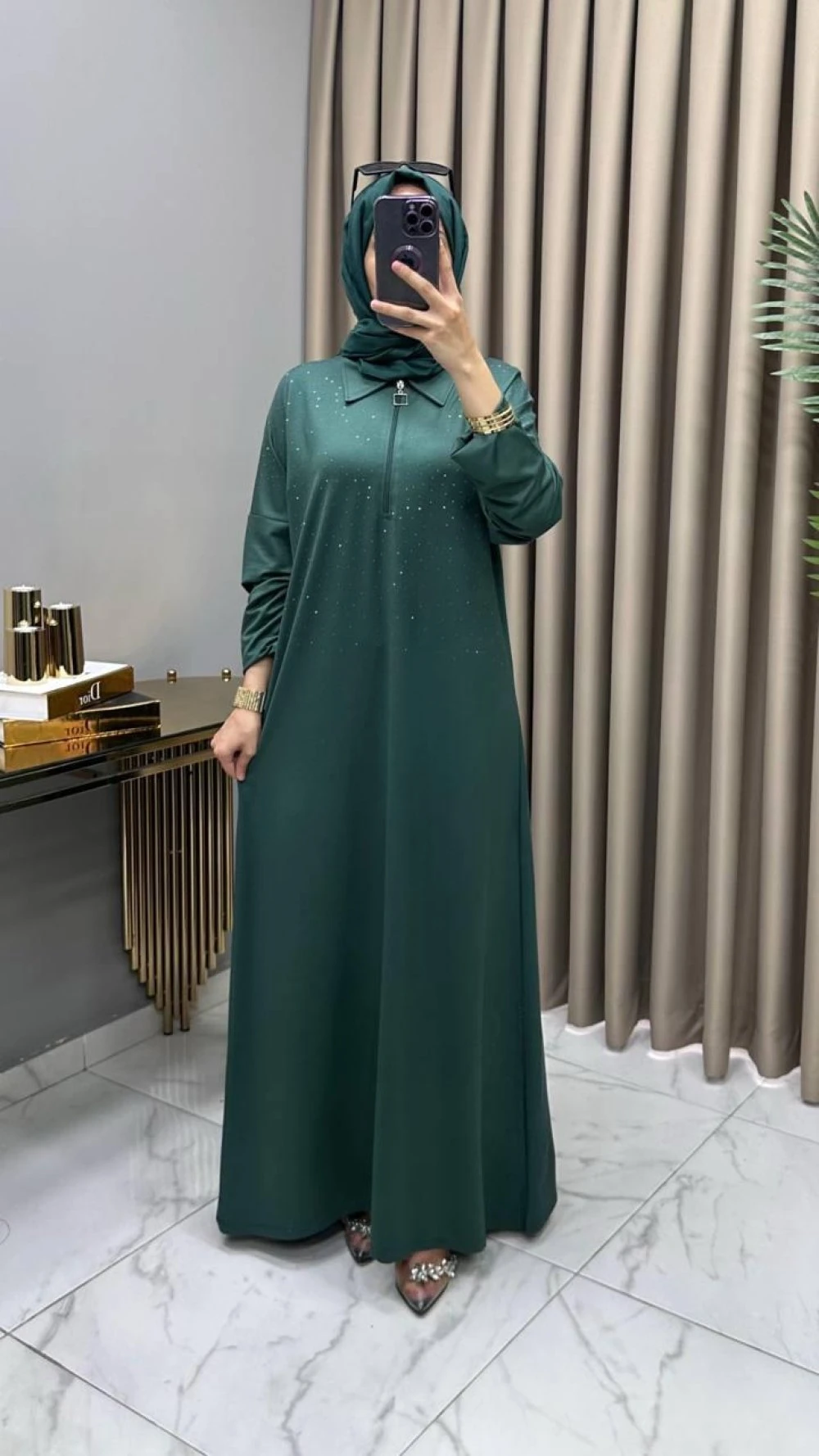 Lale Abiye Elbise Zümrüt 